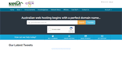 Desktop Screenshot of kangahosting.com.au